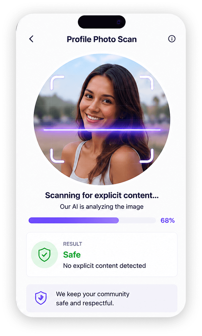 Mobile moderation workflow for profile-photo review